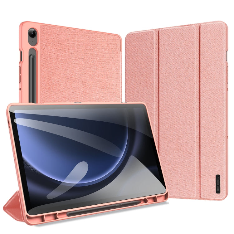 DUX DUCIS Domo Series Magnetic Flip Leather Tablet Case, For Samsung Galaxy Tab A11+ / A9+, For Samsung Galaxy Tab A9/A11, For Samsung Galaxy Tab S9 FE / S10 FE, For Samsung Galaxy Tab S10 FE+, For Samsung Galaxy Tab S10+, For Samsung Galaxy Tab S9 FE+...