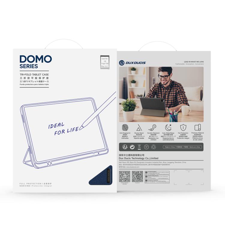 DUX DUCIS Domo Series Magnetic Flip Leather Tablet Case, For Lenovo Tab K9 / Tab One, For Lenovo Idea Tab Pro, For Lenovo Yoga Tab Plus, For Lenovo Tab P12 12.7 2023, For Lenovo Tab M10 5G  10.6