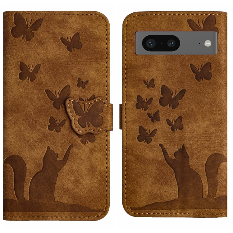 Butterfly Cat Embossing Flip Leather Phone Case, For Google Pixel 11 Pro XL, For Google Pixel 11 / 11 Pro, For Google Pixel 10a, For Google Pixel 9 Pro XL / 10 Pro XL, For Google Pixel 9 / 10 Pro, For Google Pixel 8 Pro, For Google Pixel 8             ...