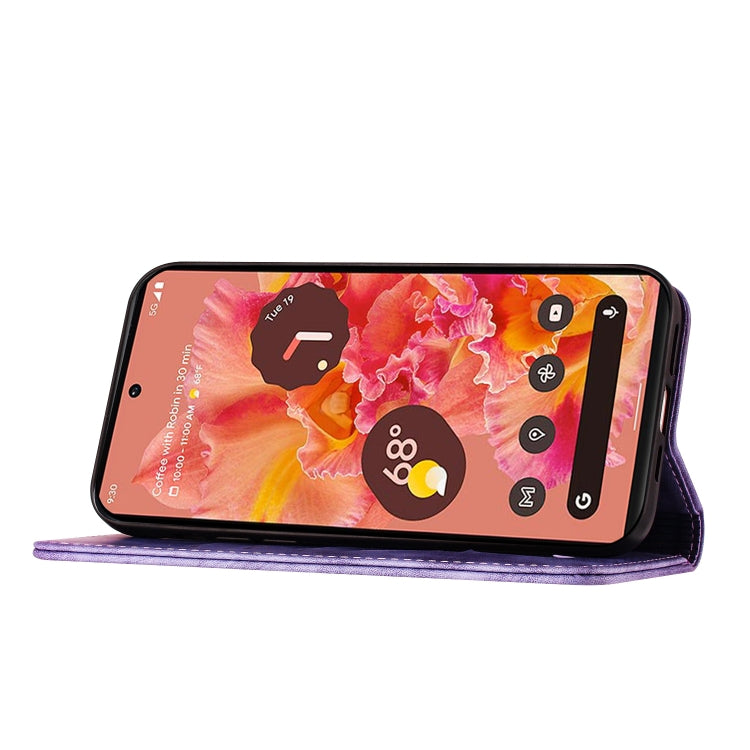 Butterfly Cat Embossing Flip Leather Phone Case, For Google Pixel 7, For Google Pixel 6a, For Google Pixel 6 Pro, For Google Pixel 6