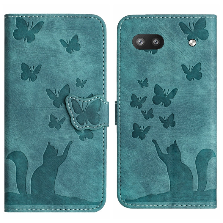 Butterfly Cat Embossing Flip Leather Phone Case, For Google Pixel 7, For Google Pixel 6a, For Google Pixel 6 Pro, For Google Pixel 6