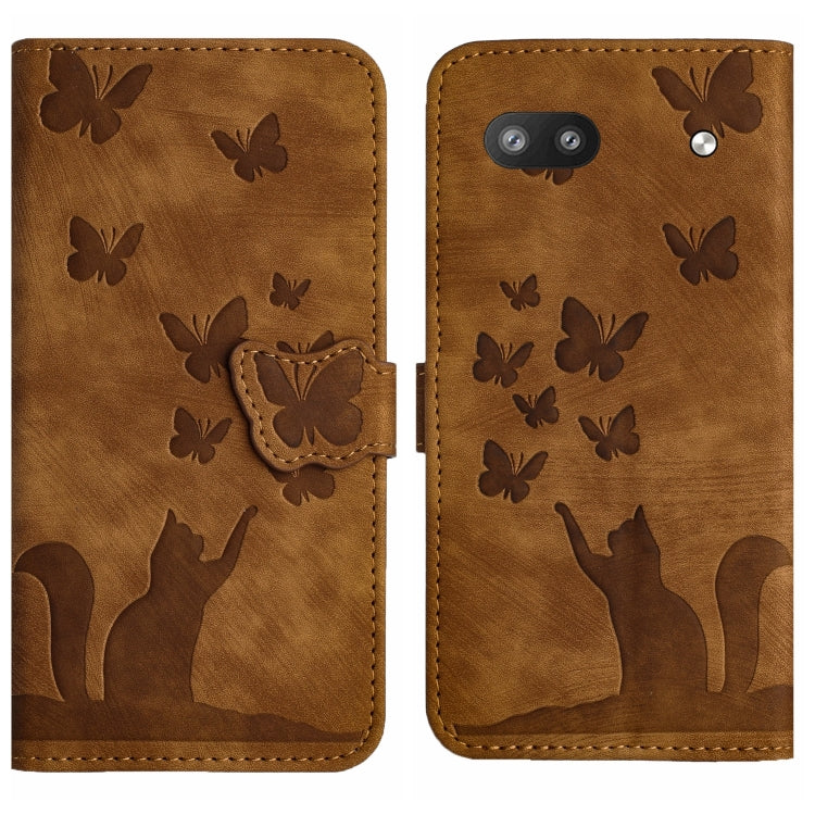 Butterfly Cat Embossing Flip Leather Phone Case, For Google Pixel 7, For Google Pixel 6a, For Google Pixel 6 Pro, For Google Pixel 6