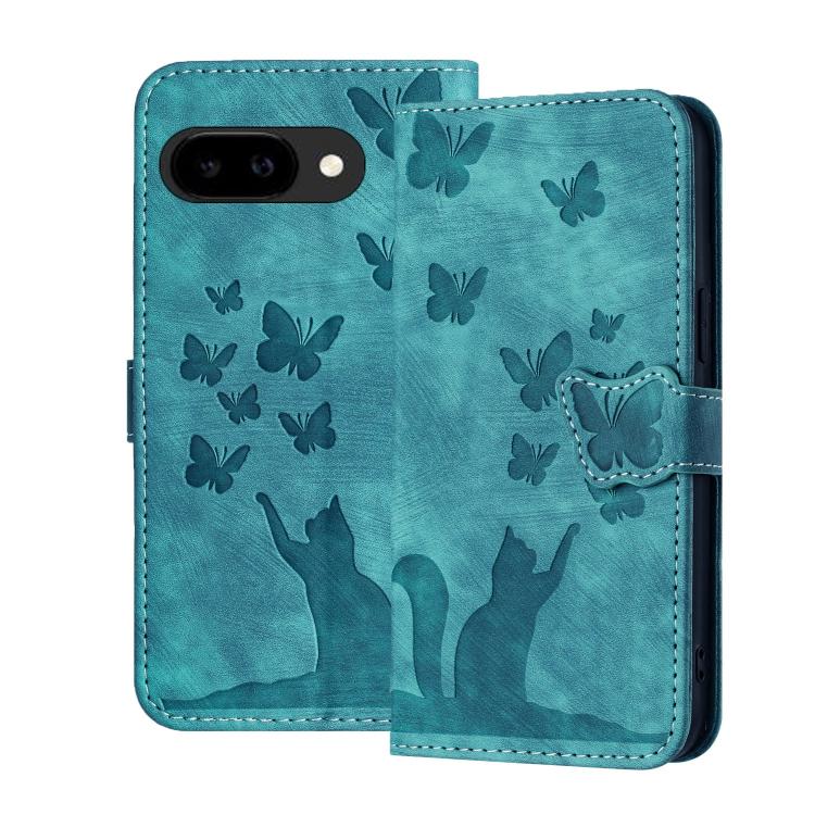 Butterfly Cat Embossing Flip Leather Phone Case, For Google Pixel 11 Pro XL, For Google Pixel 11 / 11 Pro, For Google Pixel 10a, For Google Pixel 9 Pro XL / 10 Pro XL, For Google Pixel 9 / 10 Pro, For Google Pixel 8 Pro, For Google Pixel 8             ...