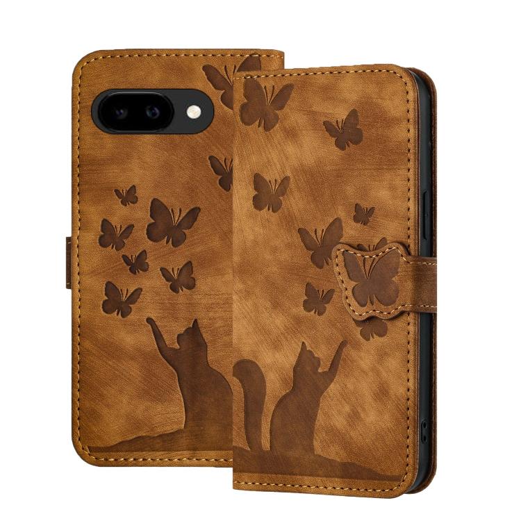 Butterfly Cat Embossing Flip Leather Phone Case, For Google Pixel 11 Pro XL, For Google Pixel 11 / 11 Pro, For Google Pixel 10a, For Google Pixel 9 Pro XL / 10 Pro XL, For Google Pixel 9 / 10 Pro, For Google Pixel 8 Pro, For Google Pixel 8             ...