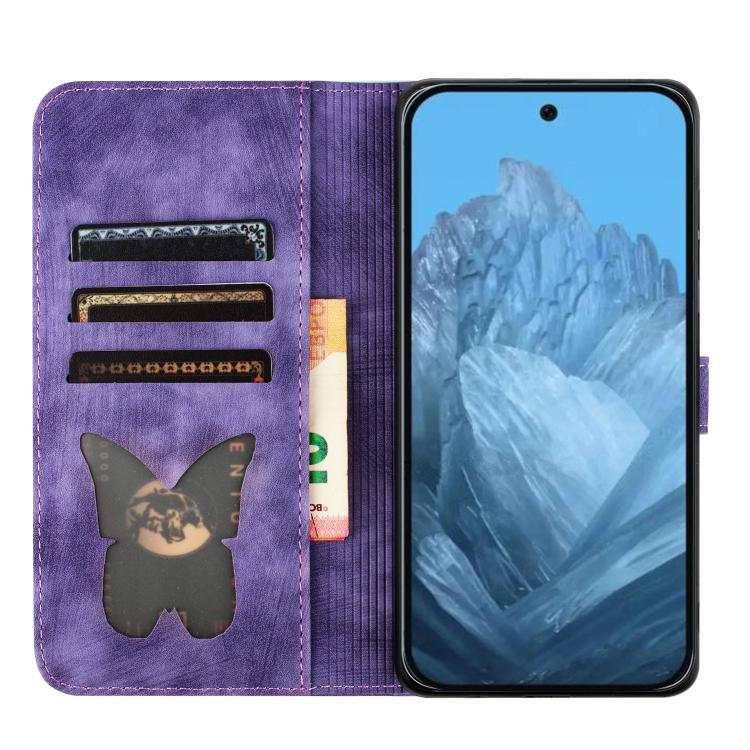Butterfly Cat Embossing Flip Leather Phone Case, For Google Pixel 11 Pro XL, For Google Pixel 11 / 11 Pro, For Google Pixel 10a, For Google Pixel 9 Pro XL / 10 Pro XL, For Google Pixel 9 / 10 Pro, For Google Pixel 8 Pro, For Google Pixel 8             ...