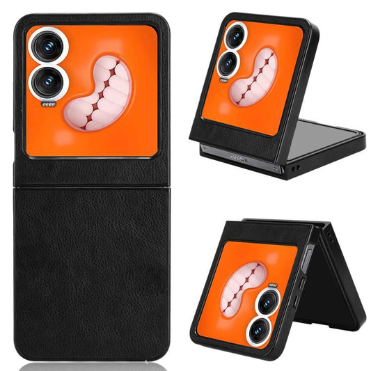 Litchi Texture Back Cover Phone Case, For Tecno Phantom V Flip2, For Tecno Phantom V Fold2, For Tecno Phantom V Flip