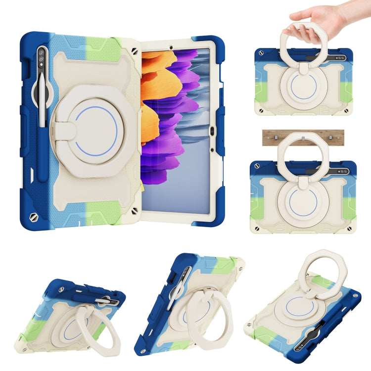 Armor Portable Rotating Ring Holder Silicone Tablet Case, For Samsung Galaxy Tab A11+ / A9+, For Samsung Galaxy Tab A11 / A9, For Samsung Galaxy Tab S10 Lite / S10 FE, For Samsung Galaxy Tab S11 Ultra, For Samsung Galaxy Tab S10 FE+                    ...