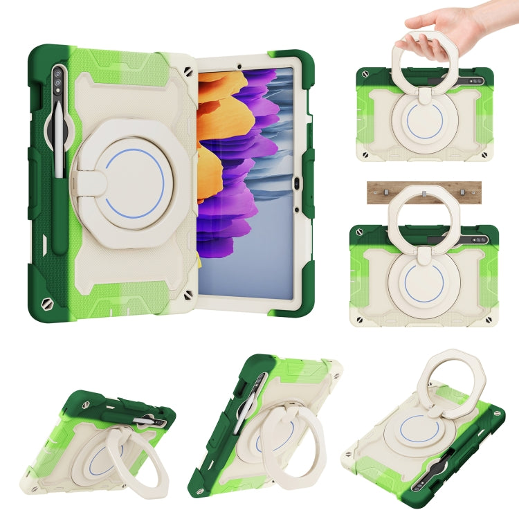Armor Portable Rotating Ring Holder Silicone Tablet Case, For Samsung Galaxy Tab A11+ / A9+, For Samsung Galaxy Tab A11 / A9, For Samsung Galaxy Tab S10 Lite / S10 FE, For Samsung Galaxy Tab S11 Ultra, For Samsung Galaxy Tab S10 FE+                    ...
