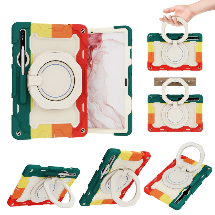 Armor Portable Rotating Ring Holder Silicone Tablet Case, For Samsung Galaxy Tab A11+ / A9+, For Samsung Galaxy Tab A11 / A9, For Samsung Galaxy Tab S10 Lite / S10 FE, For Samsung Galaxy Tab S11 Ultra, For Samsung Galaxy Tab S10 FE+                    ...