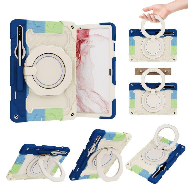 Armor Portable Rotating Ring Holder Silicone Tablet Case, For Samsung Galaxy Tab A11+ / A9+, For Samsung Galaxy Tab A11 / A9, For Samsung Galaxy Tab S10 Lite / S10 FE, For Samsung Galaxy Tab S11 Ultra, For Samsung Galaxy Tab S10 FE+                    ...