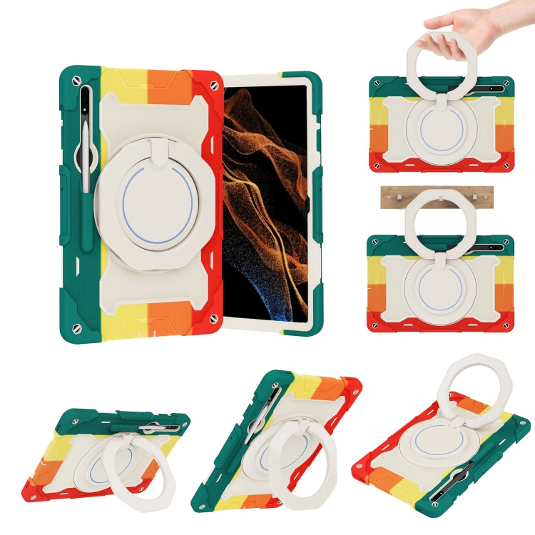 Armor Portable Rotating Ring Holder Silicone Tablet Case, For Samsung Galaxy Tab A11+ / A9+, For Samsung Galaxy Tab A11 / A9, For Samsung Galaxy Tab S10 Lite / S10 FE, For Samsung Galaxy Tab S11 Ultra, For Samsung Galaxy Tab S10 FE+                    ...