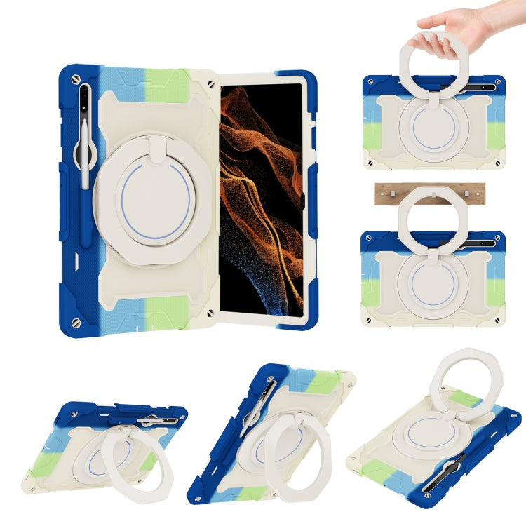 Armor Portable Rotating Ring Holder Silicone Tablet Case, For Samsung Galaxy Tab A11+ / A9+, For Samsung Galaxy Tab A11 / A9, For Samsung Galaxy Tab S10 Lite / S10 FE, For Samsung Galaxy Tab S11 Ultra, For Samsung Galaxy Tab S10 FE+                    ...