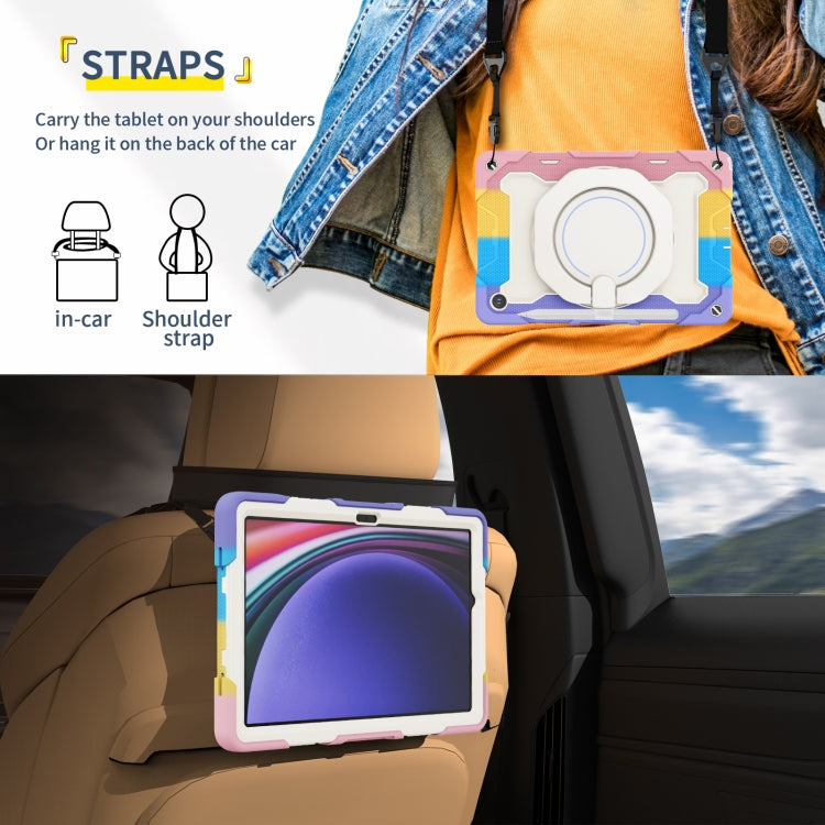 Armor Portable Rotating Ring Holder Silicone Tablet Case, For Samsung Galaxy Tab A11+ / A9+, For Samsung Galaxy Tab A11 / A9, For Samsung Galaxy Tab S10 Lite / S10 FE, For Samsung Galaxy Tab S11 Ultra, For Samsung Galaxy Tab S10 FE+                    ...