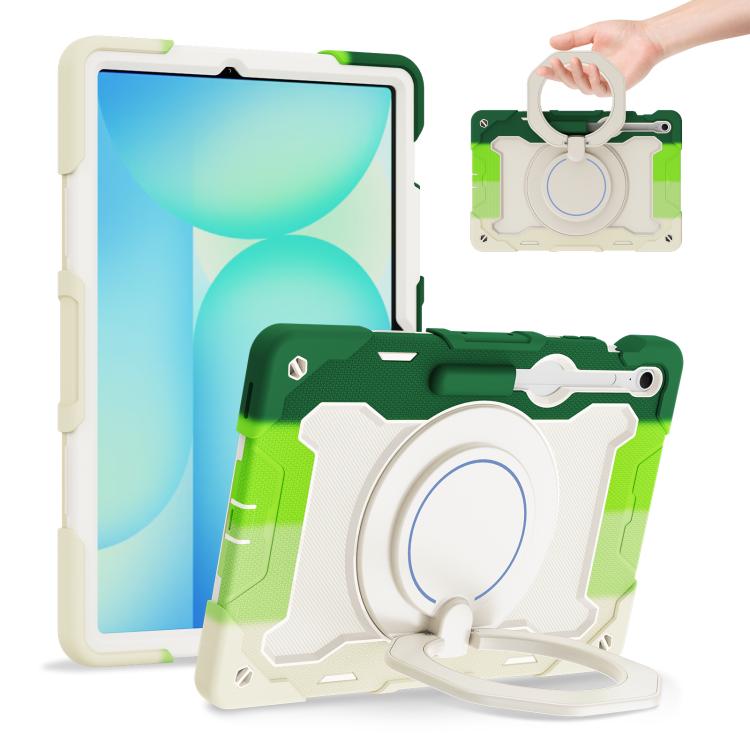 Armor Portable Rotating Ring Holder Silicone Tablet Case, For Samsung Galaxy Tab A11+ / A9+, For Samsung Galaxy Tab A11 / A9, For Samsung Galaxy Tab S10 Lite / S10 FE, For Samsung Galaxy Tab S11 Ultra, For Samsung Galaxy Tab S10 FE+                    ...