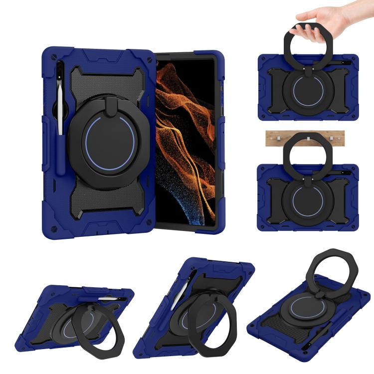 Armor Portable Rotating Ring Holder Silicone Tablet Case, For Samsung Galaxy Tab A11+ / A9+, For Samsung Galaxy Tab A11 / A9, For Samsung Galaxy Tab S10 Lite / S10 FE, For Samsung Galaxy Tab S11 Ultra, For Samsung Galaxy Tab S10 FE+                    ...