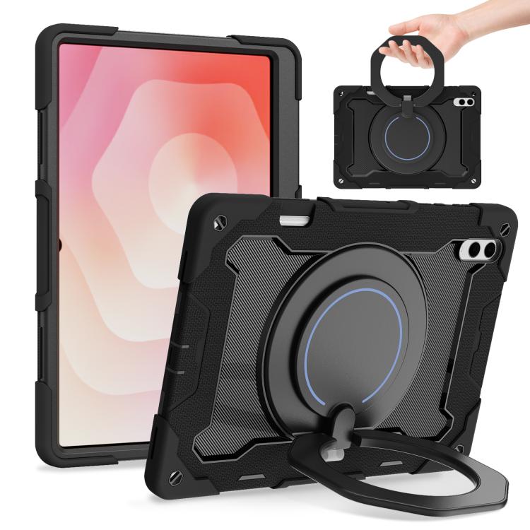 Armor Portable Rotating Ring Holder Silicone Tablet Case, For Samsung Galaxy Tab A11+ / A9+, For Samsung Galaxy Tab A11 / A9, For Samsung Galaxy Tab S10 Lite / S10 FE, For Samsung Galaxy Tab S11 Ultra, For Samsung Galaxy Tab S10 FE+                    ...
