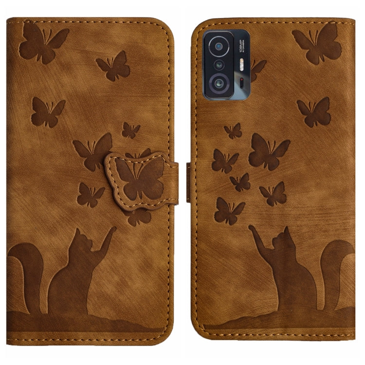 Butterfly Cat Embossing Flip Leather Phone Case, For Xiaomi Redmi 12 4G, For Xiaomi Redmi Note 11/Note 12S 4G Global, For Xiaomi Redmi Note 12 4G Global, For Xiaomi Poco X5 Pro / Redmi Note 12 Pro 5G, For Xiaomi Poco X5 / Redmi Note 12 5G              ...
