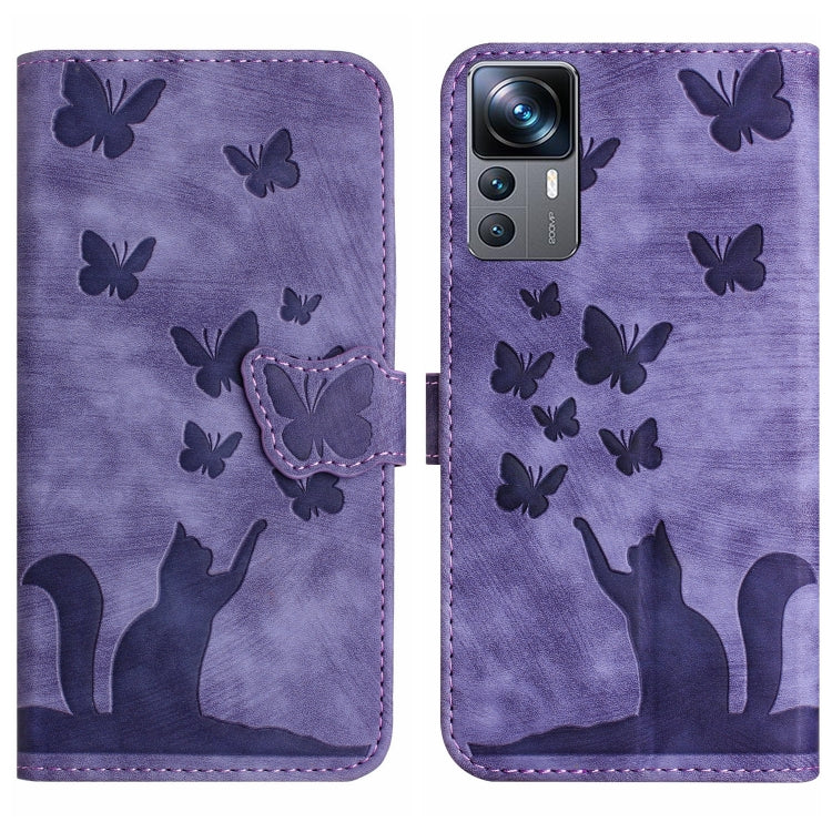 Butterfly Cat Embossing Flip Leather Phone Case, For Xiaomi Redmi 12 4G, For Xiaomi Redmi Note 11/Note 12S 4G Global, For Xiaomi Redmi Note 12 4G Global, For Xiaomi Poco X5 Pro / Redmi Note 12 Pro 5G, For Xiaomi Poco X5 / Redmi Note 12 5G              ...