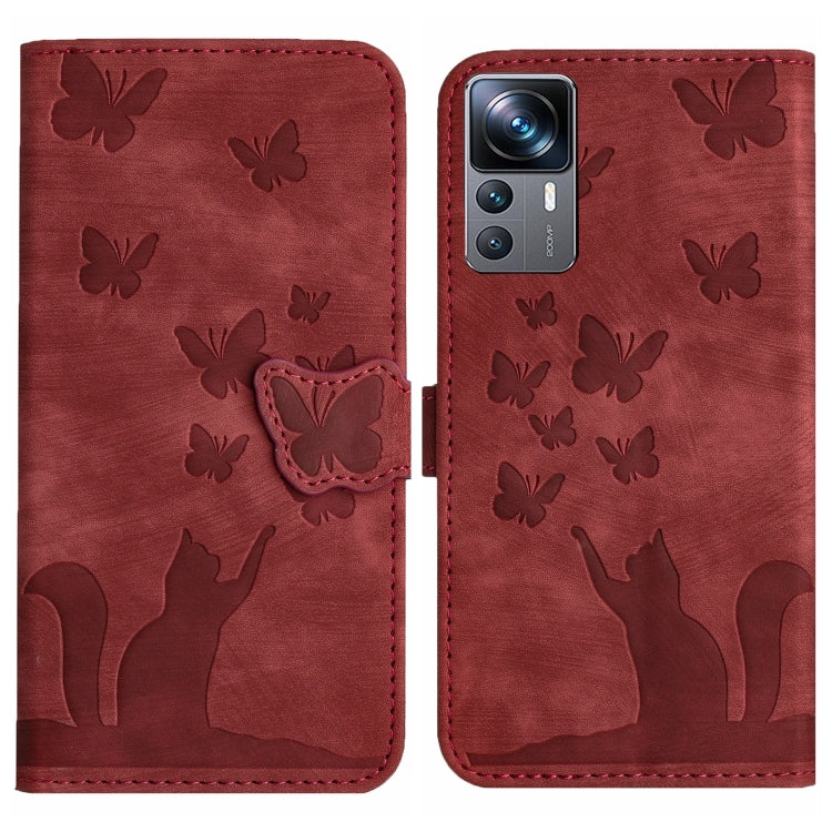 Butterfly Cat Embossing Flip Leather Phone Case, For Xiaomi Redmi 12 4G, For Xiaomi Redmi Note 11/Note 12S 4G Global, For Xiaomi Redmi Note 12 4G Global, For Xiaomi Poco X5 Pro / Redmi Note 12 Pro 5G, For Xiaomi Poco X5 / Redmi Note 12 5G              ...