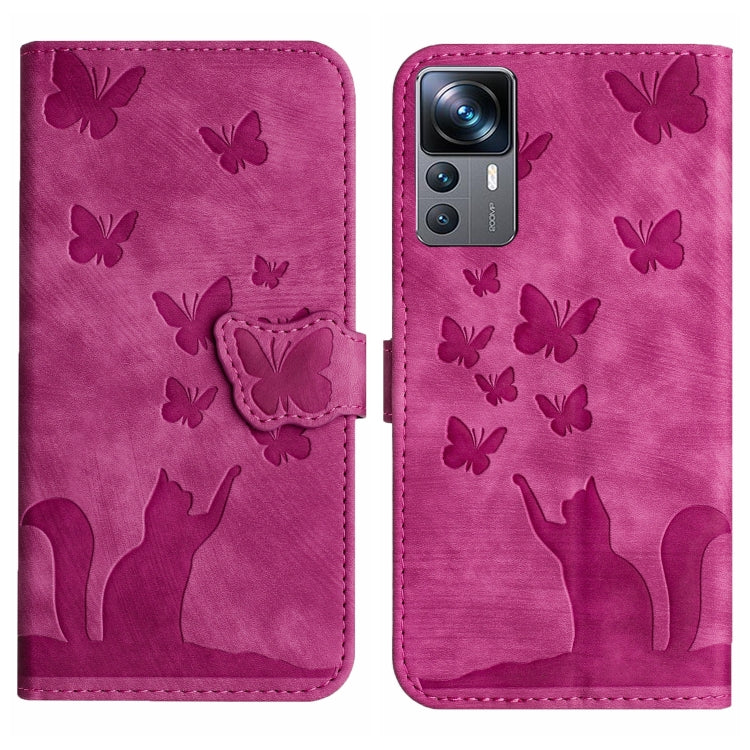 Butterfly Cat Embossing Flip Leather Phone Case, For Xiaomi Redmi 12 4G, For Xiaomi Redmi Note 11/Note 12S 4G Global, For Xiaomi Redmi Note 12 4G Global, For Xiaomi Poco X5 Pro / Redmi Note 12 Pro 5G, For Xiaomi Poco X5 / Redmi Note 12 5G              ...