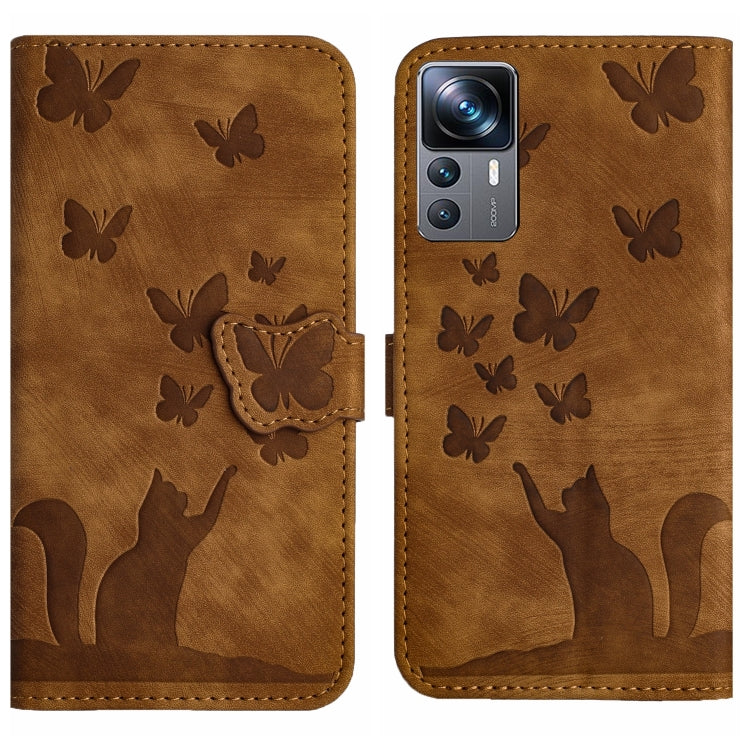 Butterfly Cat Embossing Flip Leather Phone Case, For Xiaomi Redmi 12 4G, For Xiaomi Redmi Note 11/Note 12S 4G Global, For Xiaomi Redmi Note 12 4G Global, For Xiaomi Poco X5 Pro / Redmi Note 12 Pro 5G, For Xiaomi Poco X5 / Redmi Note 12 5G              ...