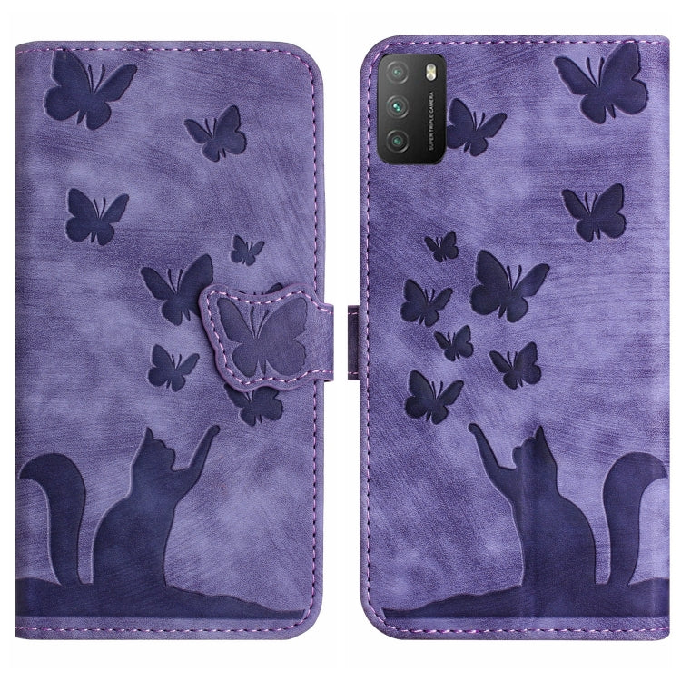 Butterfly Cat Embossing Flip Leather Phone Case, For Xiaomi Poco X3 / X3 NFC / X3 Pro, For Xiaomi Mi 11 Lite, For Xiaomi Redmi Note 10 / 10S, For Xiaomi Redmi Note 10 Pro, For Xiaomi Poco M3/Redmi Note 9 4G, For Xiaomi Redmi 9A, For Xiaomi Redmi 9     ...