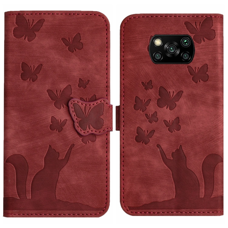 Butterfly Cat Embossing Flip Leather Phone Case, For Xiaomi Poco X3 / X3 NFC / X3 Pro, For Xiaomi Mi 11 Lite, For Xiaomi Redmi Note 10 / 10S, For Xiaomi Redmi Note 10 Pro, For Xiaomi Poco M3/Redmi Note 9 4G, For Xiaomi Redmi 9A, For Xiaomi Redmi 9     ...
