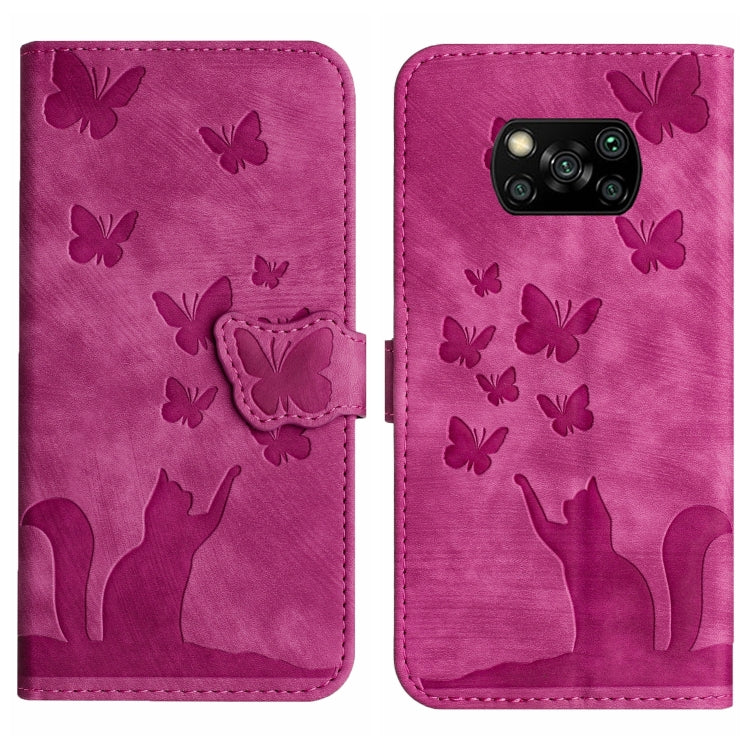 Butterfly Cat Embossing Flip Leather Phone Case, For Xiaomi Poco X3 / X3 NFC / X3 Pro, For Xiaomi Mi 11 Lite, For Xiaomi Redmi Note 10 / 10S, For Xiaomi Redmi Note 10 Pro, For Xiaomi Poco M3/Redmi Note 9 4G, For Xiaomi Redmi 9A, For Xiaomi Redmi 9     ...