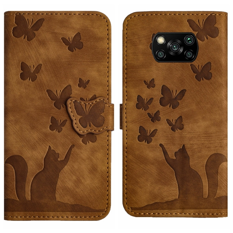 Butterfly Cat Embossing Flip Leather Phone Case, For Xiaomi Poco X3 / X3 NFC / X3 Pro, For Xiaomi Mi 11 Lite, For Xiaomi Redmi Note 10 / 10S, For Xiaomi Redmi Note 10 Pro, For Xiaomi Poco M3/Redmi Note 9 4G, For Xiaomi Redmi 9A, For Xiaomi Redmi 9     ...