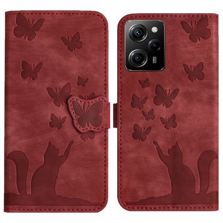 Butterfly Cat Embossing Flip Leather Phone Case, For Xiaomi Redmi 12 4G, For Xiaomi Redmi Note 11/Note 12S 4G Global, For Xiaomi Redmi Note 12 4G Global, For Xiaomi Poco X5 Pro / Redmi Note 12 Pro 5G, For Xiaomi Poco X5 / Redmi Note 12 5G              ...