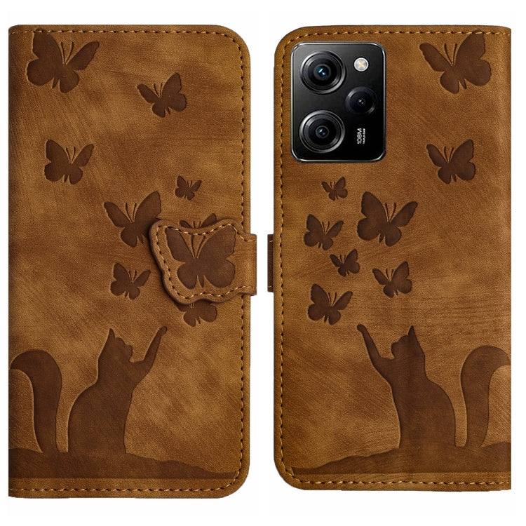 Butterfly Cat Embossing Flip Leather Phone Case, For Xiaomi Redmi 12 4G, For Xiaomi Redmi Note 11/Note 12S 4G Global, For Xiaomi Redmi Note 12 4G Global, For Xiaomi Poco X5 Pro / Redmi Note 12 Pro 5G, For Xiaomi Poco X5 / Redmi Note 12 5G              ...