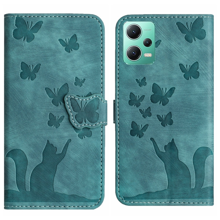 Butterfly Cat Embossing Flip Leather Phone Case, For Xiaomi Redmi 12 4G, For Xiaomi Redmi Note 11/Note 12S 4G Global, For Xiaomi Redmi Note 12 4G Global, For Xiaomi Poco X5 Pro / Redmi Note 12 Pro 5G, For Xiaomi Poco X5 / Redmi Note 12 5G              ...