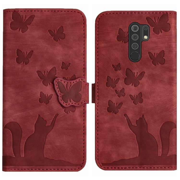 Butterfly Cat Embossing Flip Leather Phone Case, For Xiaomi Poco X3 / X3 NFC / X3 Pro, For Xiaomi Mi 11 Lite, For Xiaomi Redmi Note 10 / 10S, For Xiaomi Redmi Note 10 Pro, For Xiaomi Poco M3/Redmi Note 9 4G, For Xiaomi Redmi 9A, For Xiaomi Redmi 9     ...