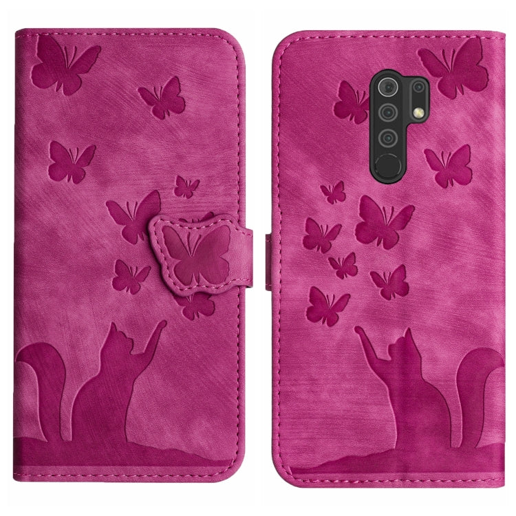 Butterfly Cat Embossing Flip Leather Phone Case, For Xiaomi Poco X3 / X3 NFC / X3 Pro, For Xiaomi Mi 11 Lite, For Xiaomi Redmi Note 10 / 10S, For Xiaomi Redmi Note 10 Pro, For Xiaomi Poco M3/Redmi Note 9 4G, For Xiaomi Redmi 9A, For Xiaomi Redmi 9     ...