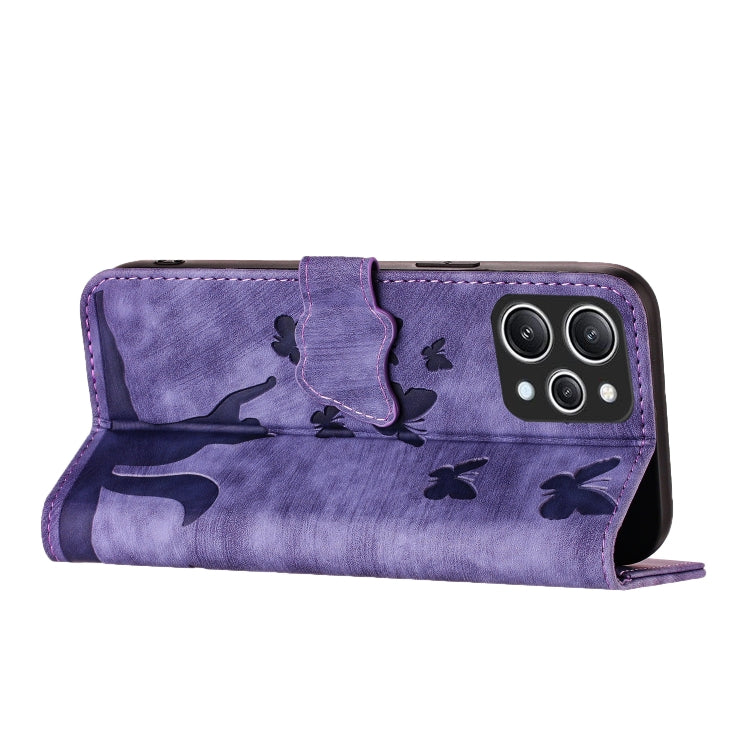 Butterfly Cat Embossing Flip Leather Phone Case, For Xiaomi Redmi 12 4G, For Xiaomi Redmi Note 11/Note 12S 4G Global, For Xiaomi Redmi Note 12 4G Global, For Xiaomi Poco X5 Pro / Redmi Note 12 Pro 5G, For Xiaomi Poco X5 / Redmi Note 12 5G              ...
