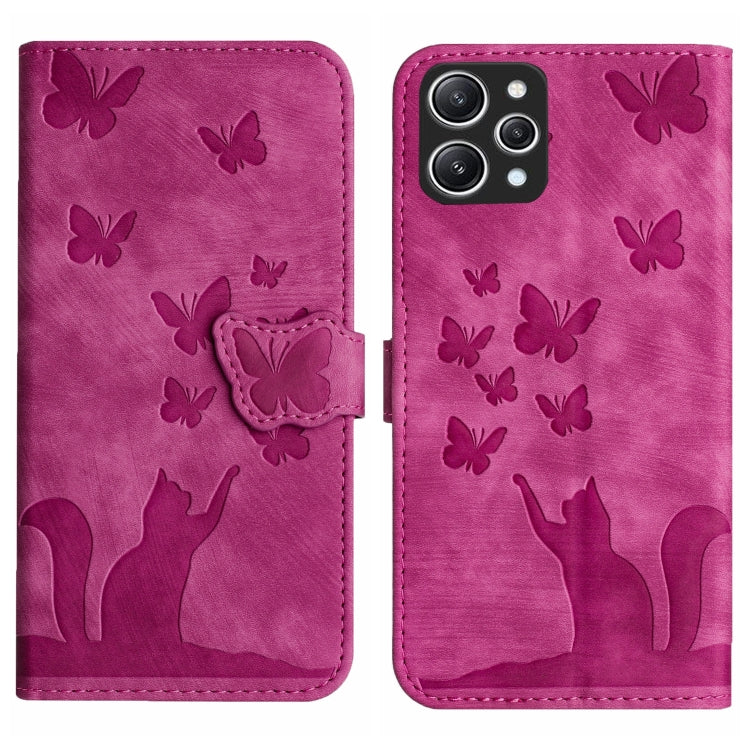 Butterfly Cat Embossing Flip Leather Phone Case, For Xiaomi Redmi 12 4G, For Xiaomi Redmi Note 11/Note 12S 4G Global, For Xiaomi Redmi Note 12 4G Global, For Xiaomi Poco X5 Pro / Redmi Note 12 Pro 5G, For Xiaomi Poco X5 / Redmi Note 12 5G              ...
