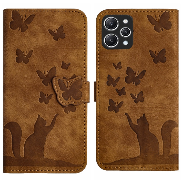 Butterfly Cat Embossing Flip Leather Phone Case, For Xiaomi Redmi 12 4G, For Xiaomi Redmi Note 11/Note 12S 4G Global, For Xiaomi Redmi Note 12 4G Global, For Xiaomi Poco X5 Pro / Redmi Note 12 Pro 5G, For Xiaomi Poco X5 / Redmi Note 12 5G              ...