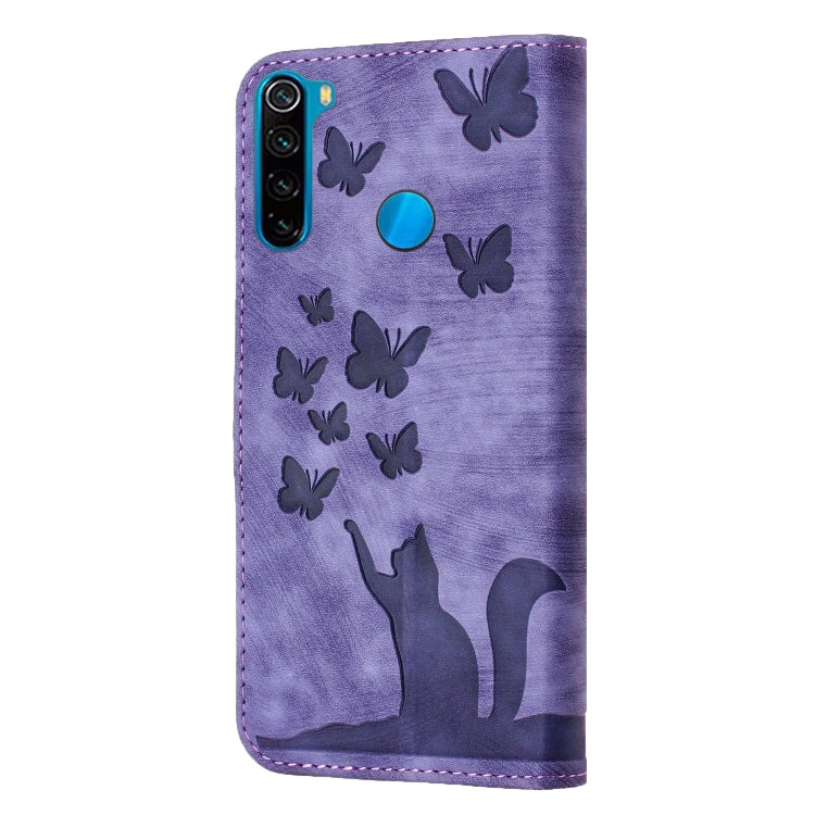 Butterfly Cat Embossing Flip Leather Phone Case, For Xiaomi Redmi Note 8, For Xiaomi Redmi Note 8 Pro