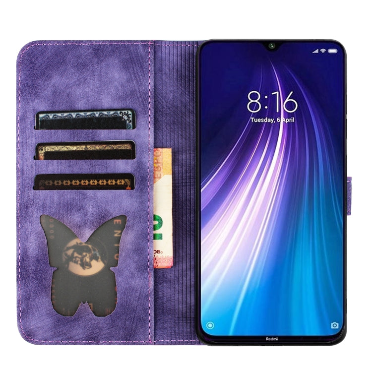 Butterfly Cat Embossing Flip Leather Phone Case, For Xiaomi Redmi Note 8, For Xiaomi Redmi Note 8 Pro