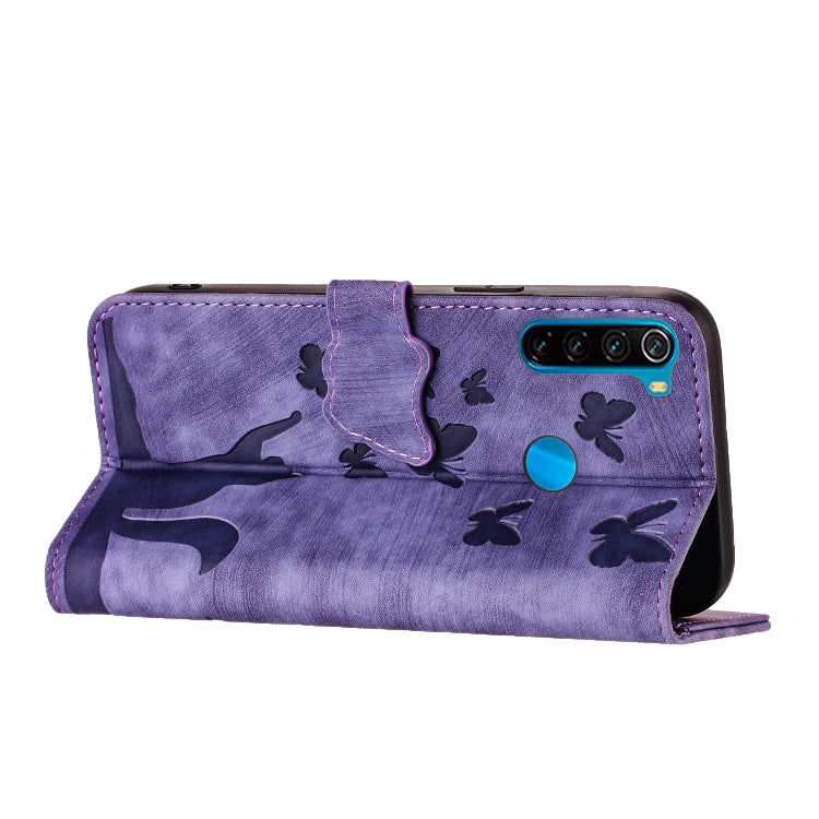 Butterfly Cat Embossing Flip Leather Phone Case, For Xiaomi Redmi Note 8, For Xiaomi Redmi Note 8 Pro