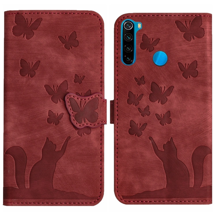 Butterfly Cat Embossing Flip Leather Phone Case, For Xiaomi Redmi Note 8, For Xiaomi Redmi Note 8 Pro
