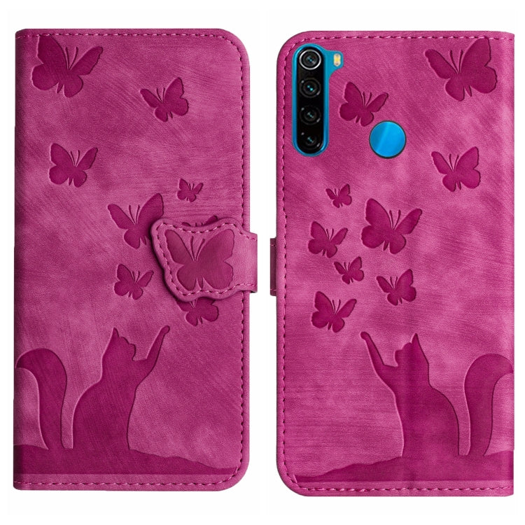 Butterfly Cat Embossing Flip Leather Phone Case, For Xiaomi Redmi Note 8, For Xiaomi Redmi Note 8 Pro