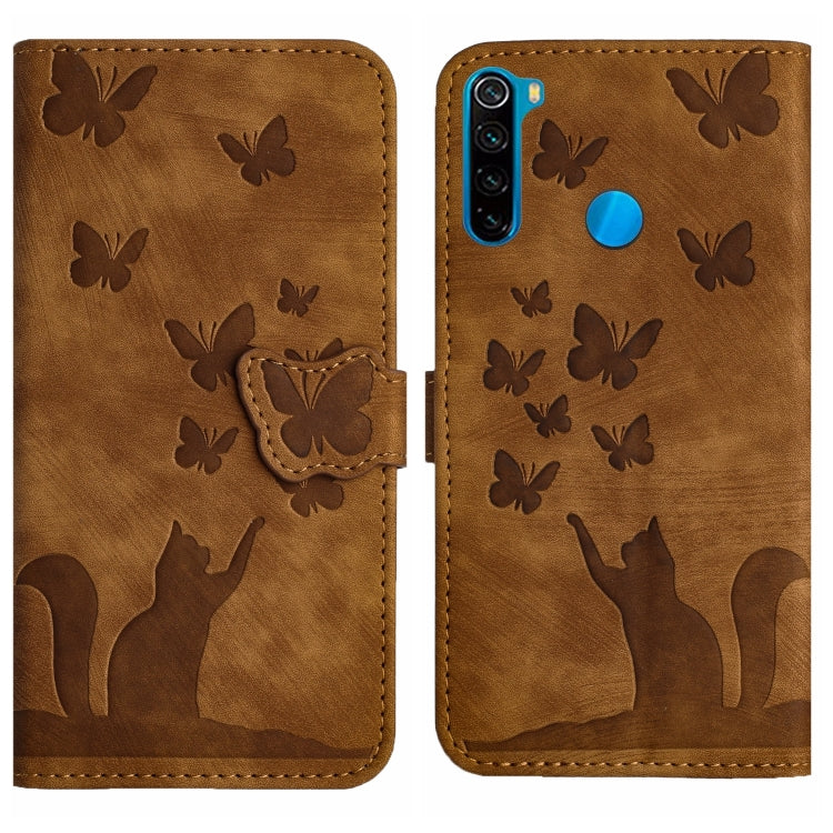 Butterfly Cat Embossing Flip Leather Phone Case, For Xiaomi Redmi Note 8, For Xiaomi Redmi Note 8 Pro