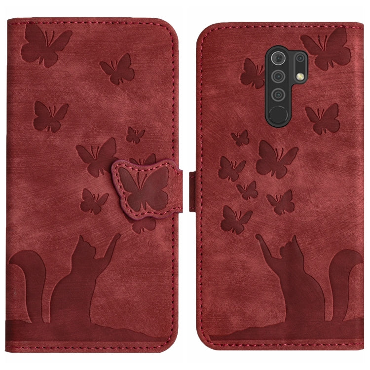 Butterfly Cat Embossing Flip Leather Phone Case, For Xiaomi Redmi Note 8, For Xiaomi Redmi Note 8 Pro