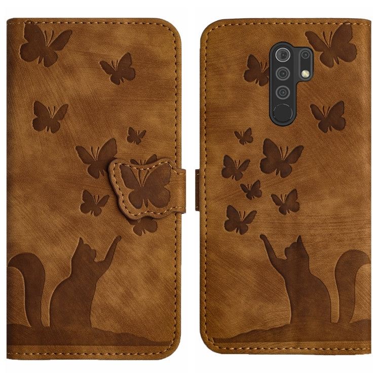 Butterfly Cat Embossing Flip Leather Phone Case, For Xiaomi Redmi Note 8, For Xiaomi Redmi Note 8 Pro