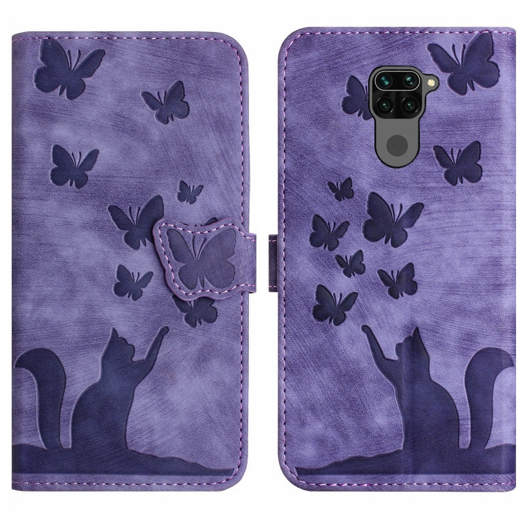 Butterfly Cat Embossing Flip Leather Phone Case, For Xiaomi Poco X3 / X3 NFC / X3 Pro, For Xiaomi Mi 11 Lite, For Xiaomi Redmi Note 10 / 10S, For Xiaomi Redmi Note 10 Pro, For Xiaomi Poco M3/Redmi Note 9 4G, For Xiaomi Redmi 9A, For Xiaomi Redmi 9     ...