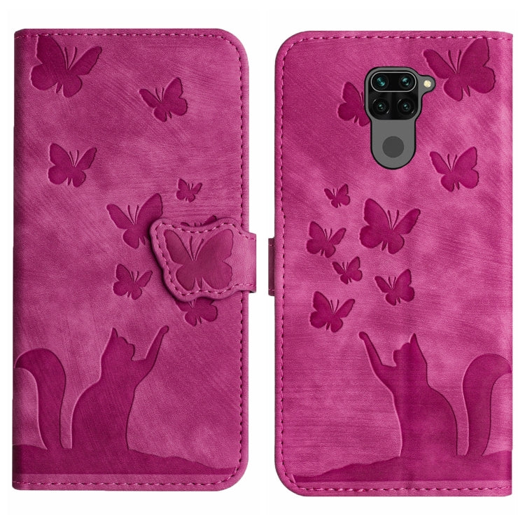 Butterfly Cat Embossing Flip Leather Phone Case, For Xiaomi Poco X3 / X3 NFC / X3 Pro, For Xiaomi Mi 11 Lite, For Xiaomi Redmi Note 10 / 10S, For Xiaomi Redmi Note 10 Pro, For Xiaomi Poco M3/Redmi Note 9 4G, For Xiaomi Redmi 9A, For Xiaomi Redmi 9     ...
