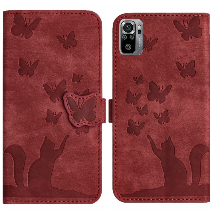 Butterfly Cat Embossing Flip Leather Phone Case, For Xiaomi Poco X3 / X3 NFC / X3 Pro, For Xiaomi Mi 11 Lite, For Xiaomi Redmi Note 10 / 10S, For Xiaomi Redmi Note 10 Pro, For Xiaomi Poco M3/Redmi Note 9 4G, For Xiaomi Redmi 9A, For Xiaomi Redmi 9     ...