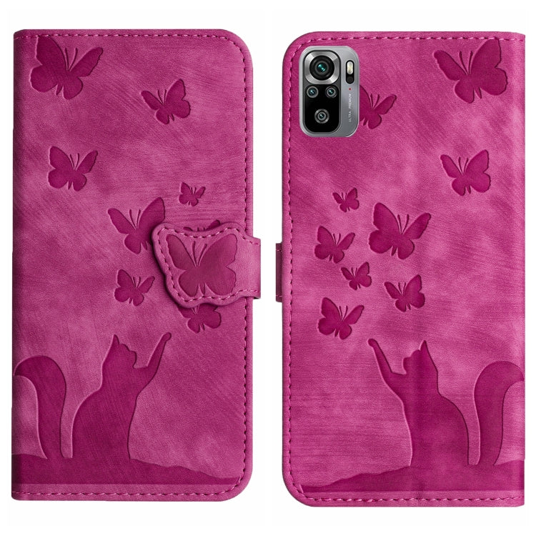 Butterfly Cat Embossing Flip Leather Phone Case, For Xiaomi Poco X3 / X3 NFC / X3 Pro, For Xiaomi Mi 11 Lite, For Xiaomi Redmi Note 10 / 10S, For Xiaomi Redmi Note 10 Pro, For Xiaomi Poco M3/Redmi Note 9 4G, For Xiaomi Redmi 9A, For Xiaomi Redmi 9     ...