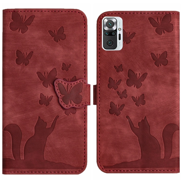 Butterfly Cat Embossing Flip Leather Phone Case, For Xiaomi Poco X3 / X3 NFC / X3 Pro, For Xiaomi Mi 11 Lite, For Xiaomi Redmi Note 10 / 10S, For Xiaomi Redmi Note 10 Pro, For Xiaomi Poco M3/Redmi Note 9 4G, For Xiaomi Redmi 9A, For Xiaomi Redmi 9     ...